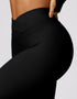 Cross-Over Gym Leggings - Black
