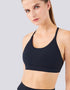 Fitness Sports Bra - Halter Neck - Open Back - Black