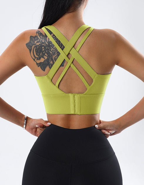 Fitness Sports Bra - High Impact – Lime Green
