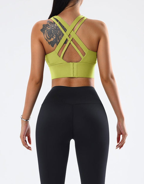 Fitness Sports Bra - High Impact – Lime Green