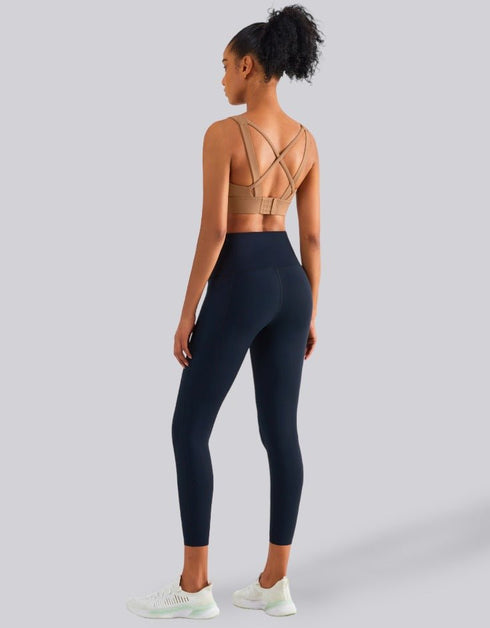 High Impact Sports Bra - Fixed Cups - Zelensky Brown