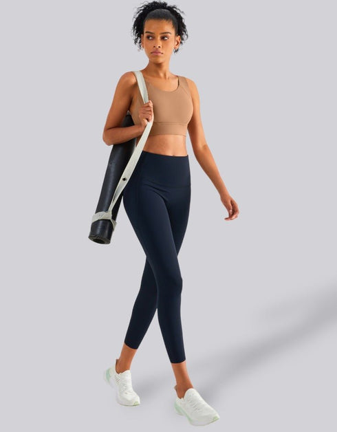 High Impact Sports Bra - Fixed Cups - Zelensky Brown