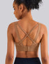 High Impact Sports Bra - Fixed Cups - Zelensky Brown