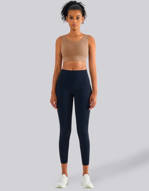 High Impact Sports Bra - Fixed Cups - Zelensky Brown