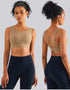 High Impact Sports Bra - Fixed Cups - Zelensky Brown