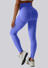 High Waist Seamless Active Leggings - Blue