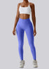 High Waist Seamless Active Leggings - Blue