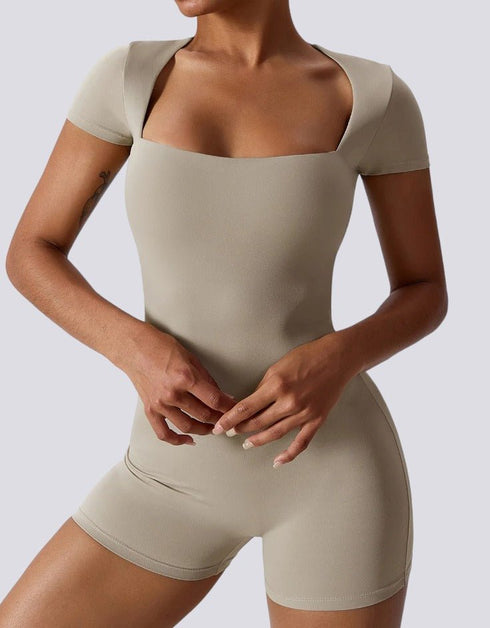 Jumpsuit Shorts - Stone Brown