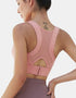 Ladies Sports Bra - Tank Crop Top - High Impact - Light Pink