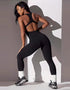 Ribbed Seamless Activewear Jumpsuit - Black