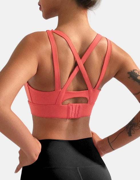 Sports Bra High Impact - International Orange