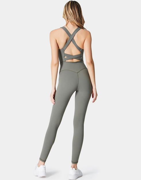 Sports Jumpsuit - Army Green