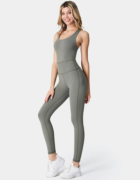 Sports Jumpsuit - Army Green