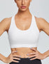 Women’s Gym Running Fitness Sports Bra - High Impact - White