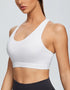 Women’s Gym Running Fitness Sports Bra - High Impact - White