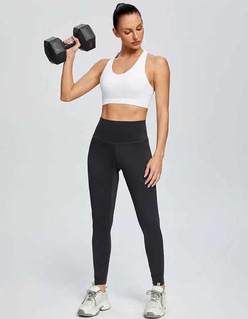 Women’s Gym Running Fitness Sports Bra - High Impact - White