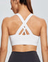 Women’s Gym Running Fitness Sports Bra - High Impact - White