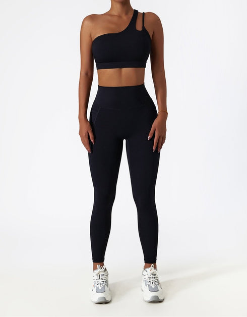 Women's High-Waisted Full-Length Leggings - Black