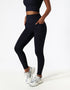 Women's High-Waisted Full-Length Leggings - Black