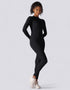 Zipped Jumpsuit Full Length Arms & Legs - Black