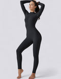 Zipped Jumpsuit Full Length Arms & Legs - Black - Livv Activewear