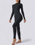 Zipped Jumpsuit Full Length Arms & Legs - Black