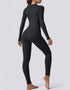 Zipped Jumpsuit Full Length Arms & Legs - Black