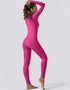 Zipped Women's Jumpsuit Full Length - Pink