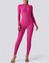Zipped Women's Jumpsuit Full Length - Pink