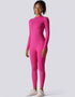 Zipped Women's Jumpsuit Full Length - Pink