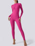 Zipped Women's Jumpsuit Full Length - Pink