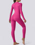 Zipped Women's Jumpsuit Full Length - Pink