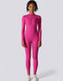 Zipped Women's Jumpsuit Full Length - Pink