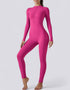 Zipped Women's Jumpsuit Full Length - Pink