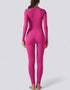 Zipped Women's Jumpsuit Full Length - Pink