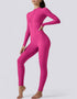 Zipped Women's Jumpsuit Full Length - Pink