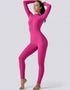 Zipped Women's Jumpsuit Full Length - Pink