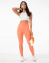 High Waist Seamless Gym Yoga Fitness Leggings - Peach