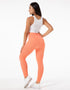 High Waist Seamless Gym Yoga Fitness Leggings - Peach