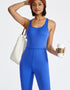 Ladies Active Wear Jumpsuit – Yoga Gym Fitness Dance - Blue