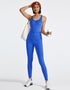 Ladies Active Wear Jumpsuit – Yoga Gym Fitness Dance - Blue