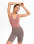 Ladies Jumpsuit Shorts - Yoga Gym Dance - One Piece Bodysuit