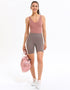 Ladies Jumpsuit Shorts - Yoga Gym Dance - One Piece Bodysuit