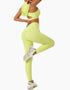 Sports Leggings with Pockets, Lime Green