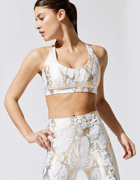 Womens Active Set - Snake Skin Print