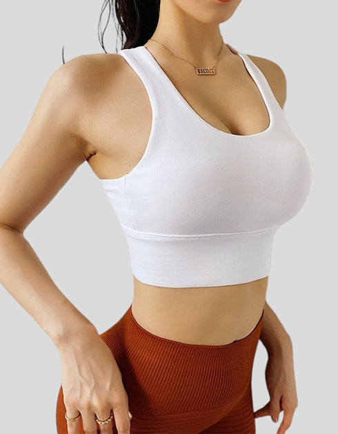 Women’s Fitness Sports Bra - High Impact – White