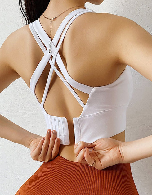 Women’s Fitness Sports Bra - High Impact – White