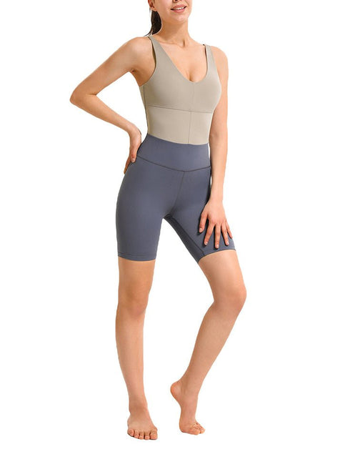 Women's Sports Jumpsuit Shorts - Gym Yoga Dance Fitness