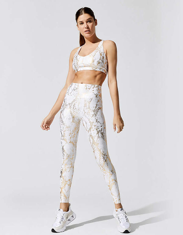 Womens Active Set - Snake Skin Print