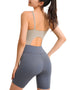 Women's Sports Jumpsuit Shorts - Gym Yoga Dance Fitness
